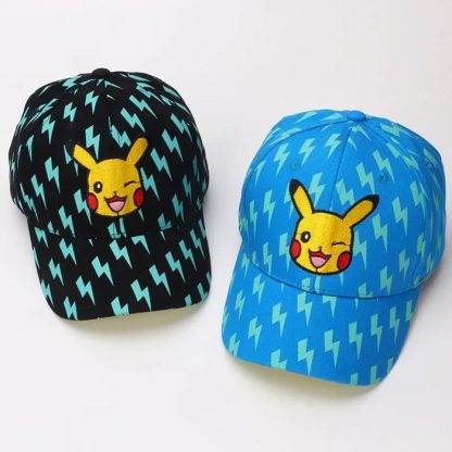 Pokemon Pikachu Kinder Baseball Mütze in Blau, Gelb oder Schwarz – Bild 4