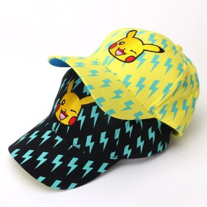 Pokemon Pikachu Kinder Baseball Mütze in Blau, Gelb oder Schwarz – Bild 5