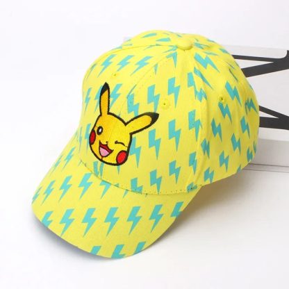 Pokemon Pikachu Kinder Baseball Mütze in Blau, Gelb oder Schwarz – Bild 7