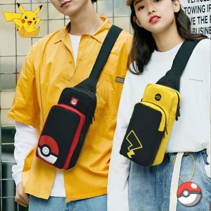 Coole Pokemon Crossbody Sling Tasche in Pokeball oder Pika Motiv – Bild 3
