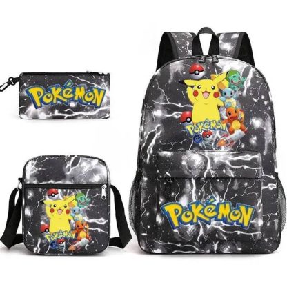 Pokemon Go Rucksack Set mit Rucksack, Federtasche und Tasche – Bild 32