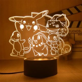 Einfarbige Pokemon Nachtlampen in vielen Motiven