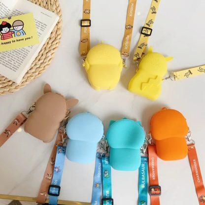 Pokemon Tasche Umhängetaschen für Kinder Mini Geldbörse – Bild 3