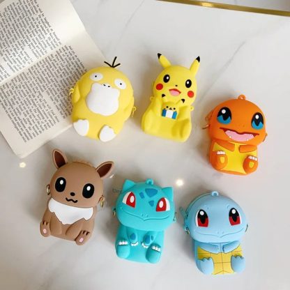 Pokemon Tasche Umhängetaschen für Kinder Mini Geldbörse – Bild 5