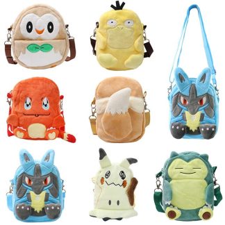 Plüschige Taschen und Rucksäcke mit Pokemon Motiven