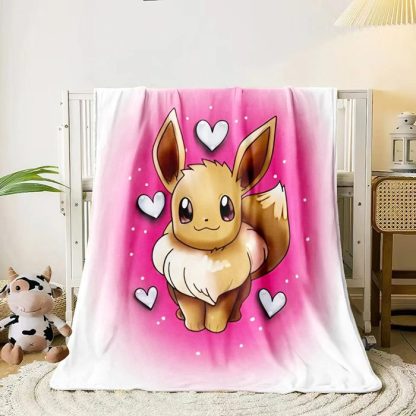Flauschige weiche Decken mit Pikachu und Evoli Motiven – Bild 5
