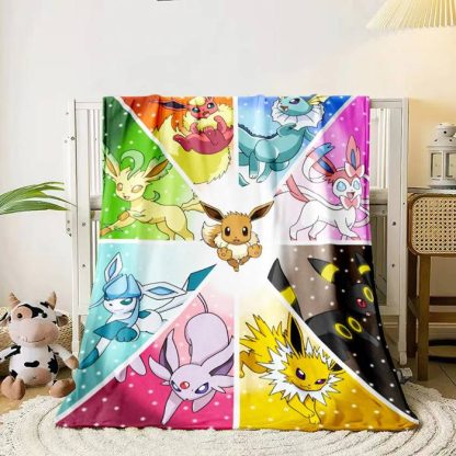 Flauschige weiche Decken mit Pikachu und Evoli Motiven – Bild 7