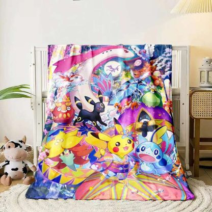 Flauschige weiche Decken mit Pikachu und Evoli Motiven – Bild 9