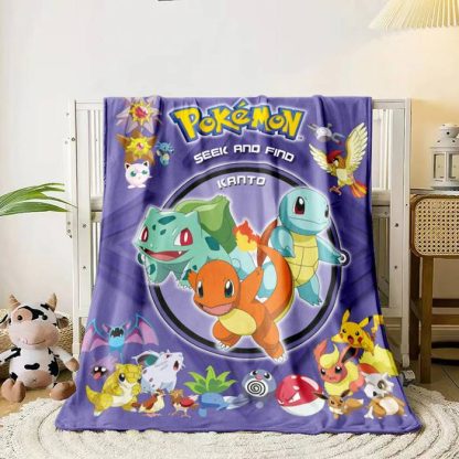 Flauschige weiche Decken mit Pikachu und Evoli Motiven – Bild 10