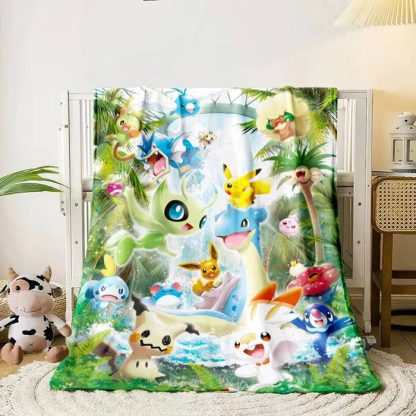 Flauschige weiche Decken mit Pikachu und Evoli Motiven – Bild 13