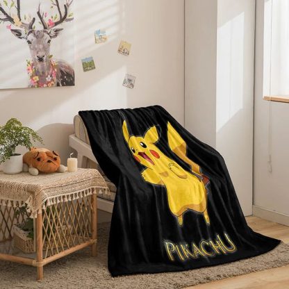 Pokemon Decke in vielen Motiven (Pikachu, Evoli etc.) – Bild 7
