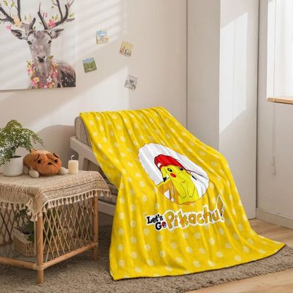Pokemon Decke in vielen Motiven (Pikachu, Evoli etc.) – Bild 10
