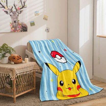 Pokemon Decke in vielen Motiven (Pikachu, Evoli etc.) – Bild 11