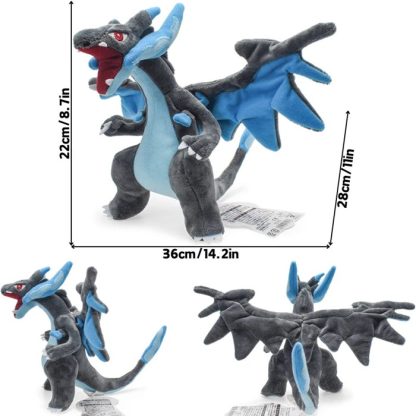 Glurak Plüsch Pokemon in verschiedenen Formen, Mega Y, Mega X, Schillernd uvm. – Bild 10