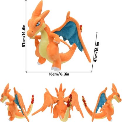 Glurak Plüsch Pokemon in verschiedenen Formen, Mega Y, Mega X, Schillernd uvm. – Bild 17