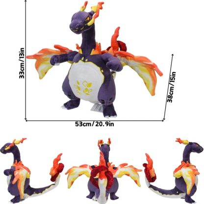 Glurak Plüsch Pokemon in verschiedenen Formen, Mega Y, Mega X, Schillernd uvm. – Bild 21