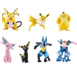 7er Set Pokemon Figuren Pikachu Lucario Jolteon Espeon Psyduck
