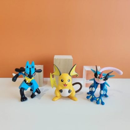 7er Set Pokemon Figuren Pikachu Lucario Jolteon Espeon Psyduck – Bild 2