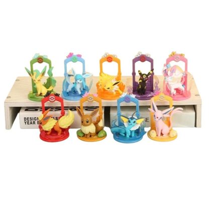 Pokemon Eeveelution Figuren Set (9 Stk.) Evoli, Sylveon Espeon Glaceon Leafeon etc. – Bild 2