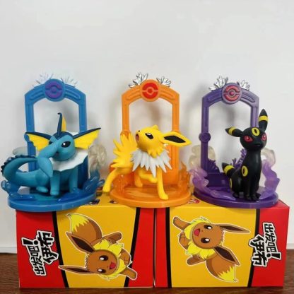 Pokemon Eeveelution Figuren Set (9 Stk.) Evoli, Sylveon Espeon Glaceon Leafeon etc. – Bild 8