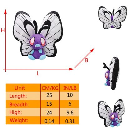 Smettbo Butterfree Plüsch Pokemon in verschiedenen Formen und Größen – Bild 2