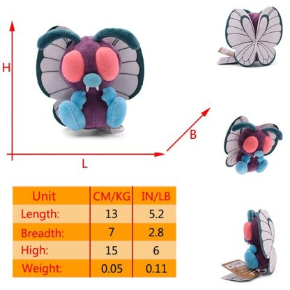 Smettbo Butterfree Plüsch Pokemon in verschiedenen Formen und Größen – Bild 3