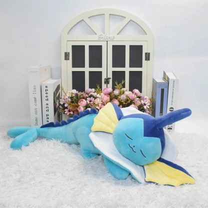 Niedliches schlafendes Aquana Vaporeon Kuschel Pokemon (ca. 65cm) – Bild 3