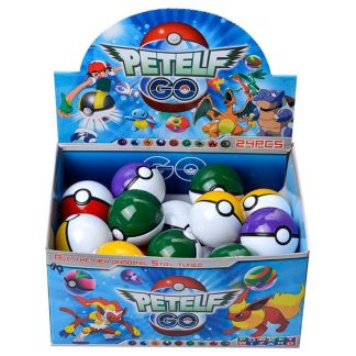 24er Set Pokebälle (ca. 5cm) Rot oder Farben gemischt