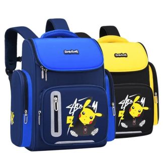 Pokemon Schul Rucksack mit Pikachu Pokemon Motiv in Blau oder Gelb
