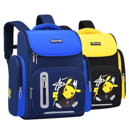 Pokemon Schul Rucksack mit Pikachu Pokemon Motiv in Blau oder Gelb