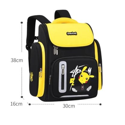 Pokemon Schul Rucksack mit Pikachu Pokemon Motiv in Blau oder Gelb – Bild 5