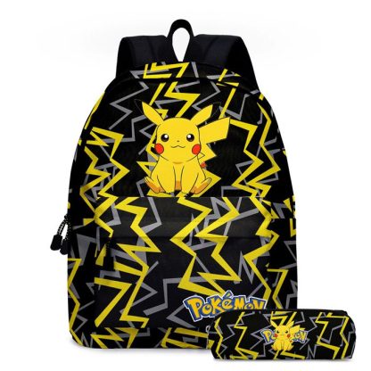 Pikachu Rucksack mit Federmappe im praktischen Set – Bild 10