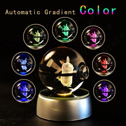 Pokemon 3D Krystal Ball Pikachu Gengar Mew Mewtwo etc. – Bild 4