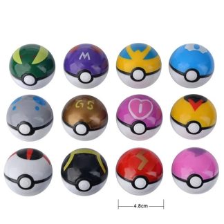 12er Set Pokebälle mit Figuren (zufällige Auswahl)