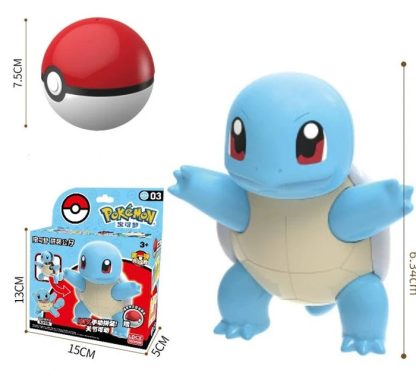 Pokeball Spielzeug mit Figur (Gengar, Pikachu, Glumanda, Bisasam, Schiggy, Enton, Mew, Evoli etc.) – Bild 9