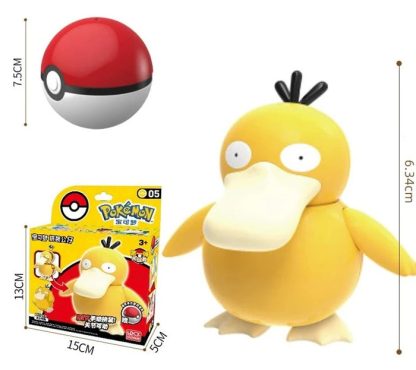 Pokeball Spielzeug mit Figur (Gengar, Pikachu, Glumanda, Bisasam, Schiggy, Enton, Mew, Evoli etc.) – Bild 10