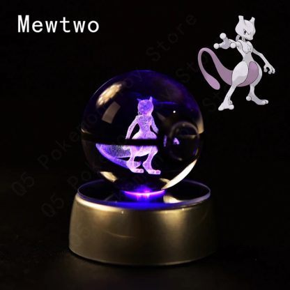 Pokemon 3D Krystal Ball Pikachu Gengar Mew Mewtwo etc. – Bild 30