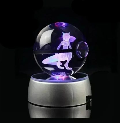 Kristall Pokeball mit 3D Effekt Realxo Mewtu Pikachu uvm. – Bild 2