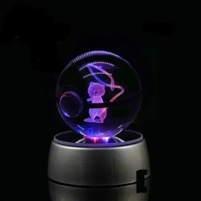 Kristall Pokeball mit 3D Effekt Realxo Mewtu Pikachu uvm. – Bild 3