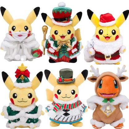 Pikachu Kuscheltier in weihnachtlichen Motiven