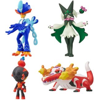 Pokemon Figuren Skeledirge, Meowscarada, Quaquaval, Charcadet - Paldea Region