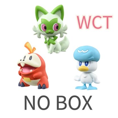Pokemon Figuren Skeledirge, Meowscarada, Quaquaval, Charcadet - Paldea Region – Bild 16