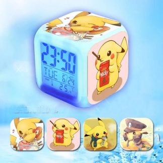 Niedlicher LED Wecker mit Pikachu Motiven