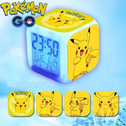 Niedlicher LED Wecker mit Pikachu Motiven – Bild 2