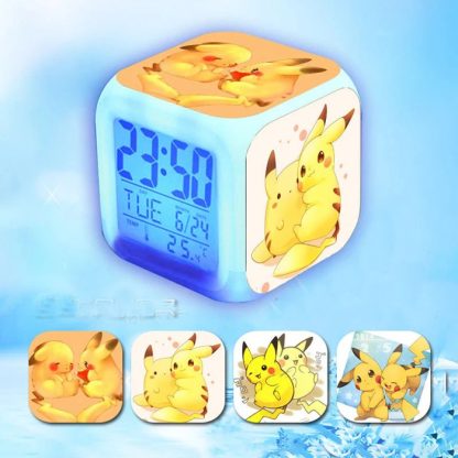 Niedlicher LED Wecker mit Pikachu Motiven – Bild 6