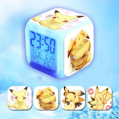 Niedlicher LED Wecker mit Pikachu Motiven – Bild 7