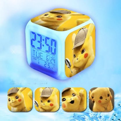 Niedlicher LED Wecker mit Pikachu Motiven – Bild 11