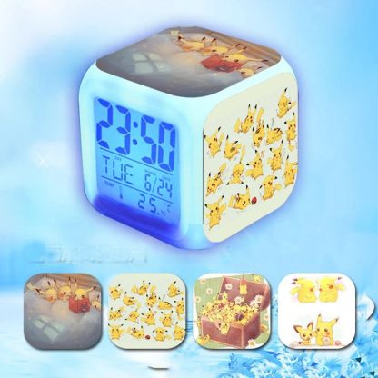Niedlicher LED Wecker mit Pikachu Motiven – Bild 13