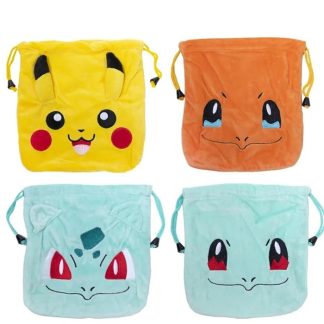 Plüsch Tasche mit Kordel in Pokemon Motiven