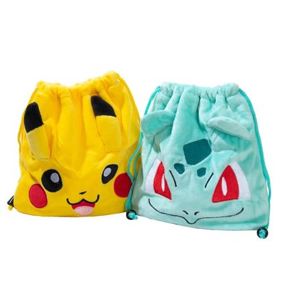 Plüsch Tasche mit Kordel in Pokemon Motiven – Bild 3